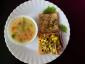 Sweet Corns Soup with Mexican Sandwich