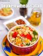 Broken Wheat Salad with Chick Peas, Roasted Pepper