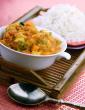Coconut Rice with Vegetable Curry