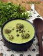Hara Chana Coconut Curry with Methi Muthia