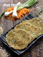High Fibre Chillas, Buckwheat Oats Indian Pancake