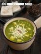 Spinach, Paneer and Dal Soup