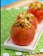 Stuffed Tomato with Rice and Paneer Stuffing
