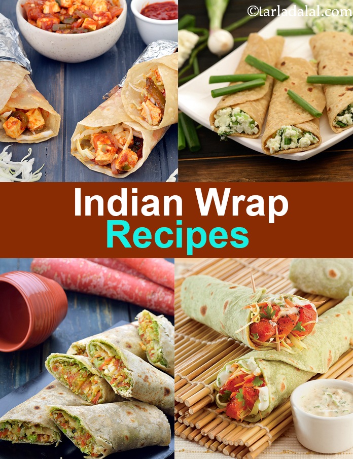 70 Indian Wrap Recipes, Veg Wrap Recipes