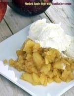 Mashed Apple Stew with Vanilla Ice-cream recipe