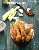 Baby Corn Fritters, Fried Baby Corn recipe
