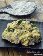 Bajra Khichu with Masala Dahi recipe