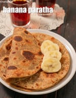 banana paratha recipe | Delhi banana paratha street food | kela roti with jaggery |