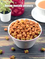 Besan Coated Fried Masala Peanuts recipe