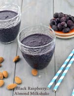 Black Raspberry Almond Milkshake recipe