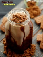 Bournbon biscuit milkshake | bournbon milkshake with ice cream | bournbon milkshake for kids tiffin |