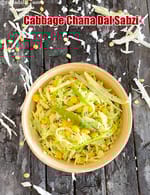 cabbage chana dal sabzi recipe | chana dal sabzi with cabbage and coconut | South Indian |