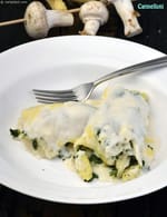 Cannelloni, Spinach and Ricotta recipe | Stuffed Pasta Tubes Indian style (with Spinach and Ricotta) |