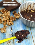 pressure cooker chocolate pudding recipe | instant eggless chocolate pudding | Indian style |