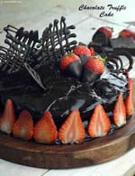 Chocolate Truffle Cake, Cake Recipe, Eggless Chocolate Dessert