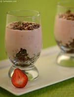 Chocolaty Strawberry Yoghurt Fantasy recipe, Indian Quick Recipes