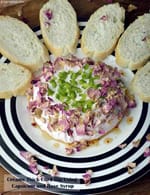 Creamy Thick Curd Dip Using Capsicum and Rose Syrup recipe