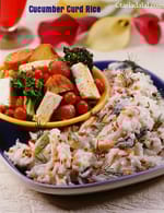 Cucumber Curd Rice ( Pregnancy Recipe)