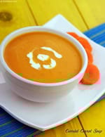Curried Carrot Soup recipe, Healthy Recipes
