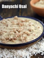 Danyachi Usal, Maharashtrian Peanut Curry recipe, Indian Quick Recipes