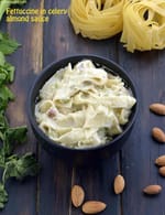 Fettuccine in Celery Almond Sauce recipe
