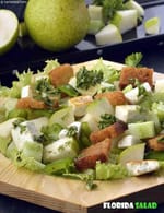 Florida Salad, Pear, Paneer and Lettuce Salad recipe, Soup Recipes | Salad Recipes