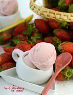 Fresh Strawberry Ice -cream (  Gluten Free Recipe)