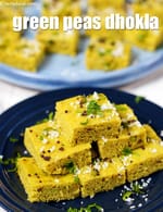 green peas dhokla recipe | instant matar dhokla | Gujarati snack |