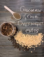 chocolate overnight oats | healthy chocolate overnight oats | Indian style