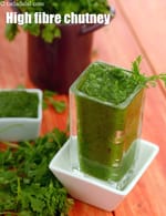 high fibre chutney recipe | green peas fibre rich chutney | healthy Indian chutney |