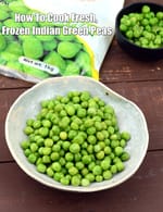 how to cook fresh, frozen Indian green peas recipe | best way to cook frozen green peas | how to boil green peas |