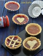 Jam Tarts recipe , Kids recipe, Eggless Jam Tarts
