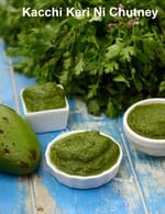 kachi keri ni chutney | raw mango chutney | Gujarati kachi keri chutney |Â 