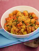 Pumpkin and Mixed Veggie Subzi recipe