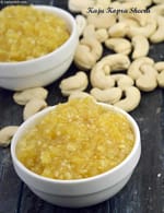 Kaju Kopra Sheera recipe, Indian Microwave Recipes