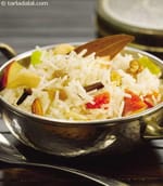 Kashmiri Fruit Stir-Fry Rice recipe, Stir Fry Recipes
