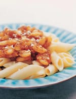 Lima Beans with Penne Arrabiana recipe