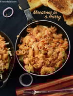 macaroni in hurry recipe | quick veg macaroni pasta | Indian style macaroni pasta |