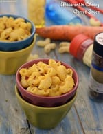 Macaroni in Cheesy Carrot Sauce ( Tiffin Treats) recipe