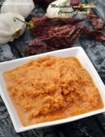 malgapodi tomato coconut chutney recipe | healthy malgapodi coconut tomato chutney |