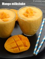 Mango Milkshake recipe, Fresh Mango Milkshake + Video of Mango Milkshake