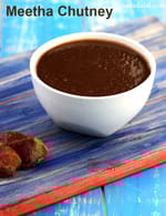 meetha chutney recipe  | khatta meetha chutney | sweet chutney | dates and tamarind chutney |