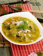 Soya Methi Dal Dhokli recipe, Indian Diabetic Recipes