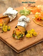 Methi Thepla Wrap recipe