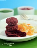 Beetroot cutlet, Mini Beetroot Tikki recipe, How to make Beetroot Tikki