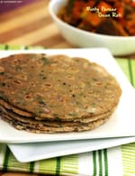 Minty Paneer Onion Roti recipe