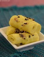 Moong Dal Khandvi ( Non-fried Snacks )