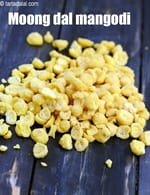 moong dal mangodi recipe | Rajasthani moong dal wadi | non fried mangodi |