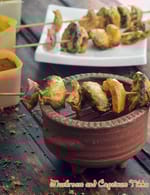 Mushroom and Capsicum Tikka recipe