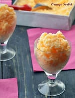 Orange Sorbet, Orange Slush with Condensed Milk recipe